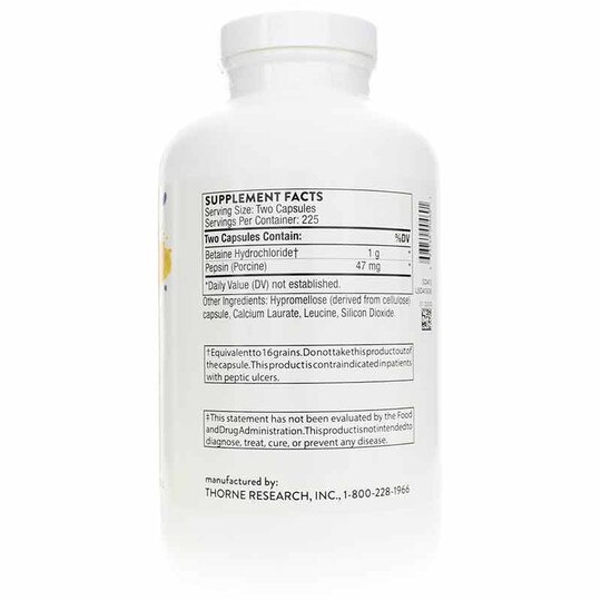 Betaine HCl & Pepsin, THR